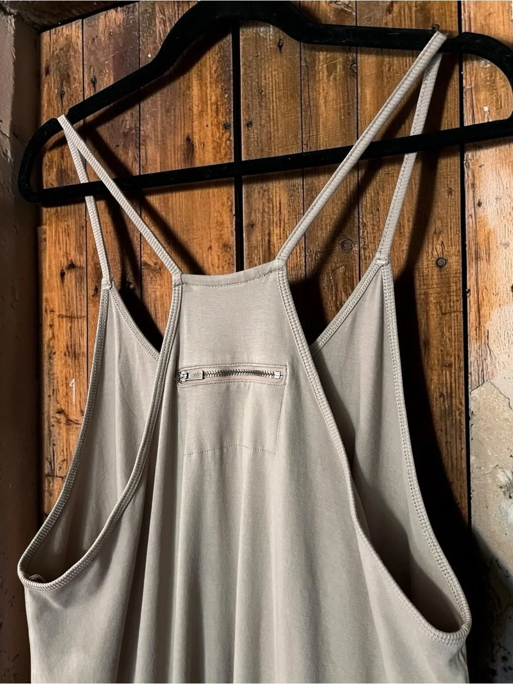 NWOT Free People FP Movement Hot Shot Onesie Taupe Slouchy Jumpsuit Boho Small - Picture 4 of 6